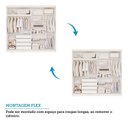 Ver imagem 5 de Guarda-Roupa Casal 229cm 2 Portas de Correr 2 Espelhos MDF Talin Branco