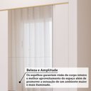 Ver imagem 7 de Guarda-Roupa Casal 229cm 2 Portas de Correr 2 Espelhos MDF Talin Branco