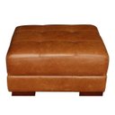 Ver imagem 7 de Puff Decorativo Sala de Estar Milano Pés Madeira Couro Mel - Gran Belo