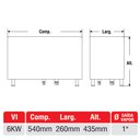Ver imagem 2 de Gerador de Vapor Elétrico Inox 6kw com Quadro de Comando Albacete Trifásico 220v