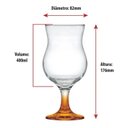 Ver imagem 2 de Kit Taças Drink Vidro Martini/Margarita/Cocktail Laranja