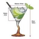Ver imagem 3 de Kit Taças Drink Vidro Martini/Margarita/Cocktail Laranja