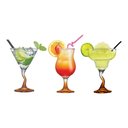 Ver imagem 1 de Kit Taças Drink Vidro Martini/Margarita/Cocktail Laranja
