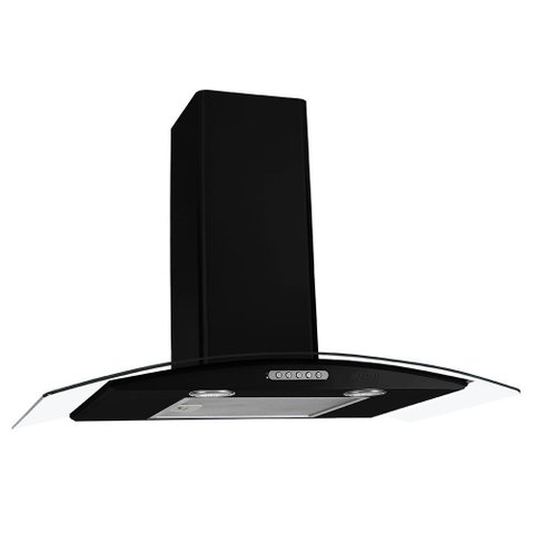 Coifa de Parede 75cm Vidro Curvo Duto Slim 220v Nardelli