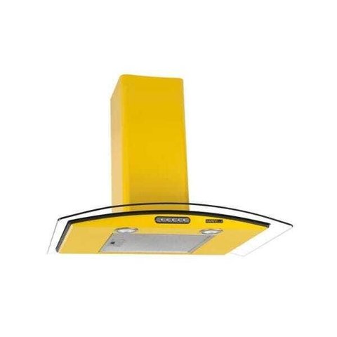 Coifa de Parede 70cm Vidro Curvo Slim 110v Nardelli Yellow