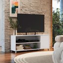 Ver imagem 5 de Rack Bancada para Tv 55 Pol Rodizio Abs 135 Cm B57 Branco Novam