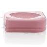 Kit Conjunto Banheiro Utensílios Bancada Escovinha Lixeira Rosa Quartzo - 12