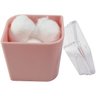 Kit Conjunto Banheiro Utensílios Bancada Escovinha Lixeira Rosa Quartzo - 9