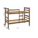 Ver imagem 2 de Beliche de Madeira Solteiro 304 Kasper - Imbuia