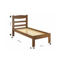 Ver imagem 3 de Cama de Solteiro de Madeira Reta Kasper - Imbuia