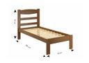 Ver imagem 3 de Cama de Solteiro de Madeira Reta Kasper - Imbuia