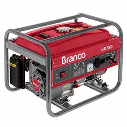 Gerador de energia 3,5 kva à gasolina monofásico partida elétrica - Branco Motores - 1