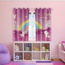 Ver imagem 3 de Cortina para Quarto Infantil Unicornio 2,20m x 1,40m