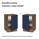 Ver imagem 4 de Balcão de Cozinha 50cm 1 Porta (sem Tampo) Rustic/azul Vik Madesa