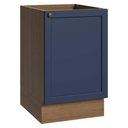 Ver imagem 1 de Balcão de Cozinha 50cm 1 Porta (sem Tampo) Rustic/azul Vik Madesa
