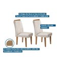 Ver imagem 2 de Kit 2 Cadeiras Sala Jantar Athenas 2 Un Madeira Capuccino/suede Marrom - Rufato