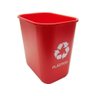 Cesto Acrimet coleta seletiva 574 4 retangular 24 litros cor vermelha para plasticos - 1