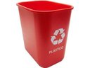 Ver imagem 1 de Cesto Acrimet coleta seletiva 574 4 retangular 24 litros cor vermelha para plasticos