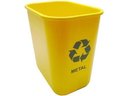 Ver imagem 1 de Cesto Acrimet Coleta Seletiva 574 1 Retangular 24 Litros Cor Amarela para Metal