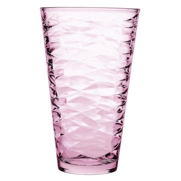 Jogo copo vidro rose, extra