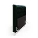 Ver imagem 4 de Cabeceira Bellatrix 195 para Cama Box King N-026 Veludo Verde Aradecor