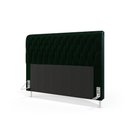 Ver imagem 2 de Cabeceira Bellatrix 195 para Cama Box King N-026 Veludo Verde Aradecor