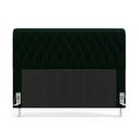 Ver imagem 3 de Cabeceira Bellatrix 195 para Cama Box King N-026 Veludo Verde Aradecor