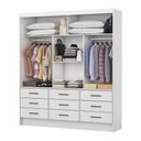 Ver imagem 3 de Guarda-roupa Sevilha 3 Portas 9 Gavetas com Espelho Carioca Móveis