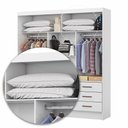 Ver imagem 7 de Guarda-roupa Sevilha 3 Portas 9 Gavetas com Espelho Carioca Móveis