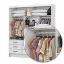 Ver imagem 6 de Guarda-roupa Sevilha 3 Portas 9 Gavetas com Espelho Carioca Móveis