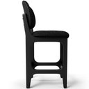 Ver imagem 6 de Kit 03 Banquetas Baixa Bar Cozinha Sala Jantar Fixa Betta L02 Preto Linho Chumbo - Lyam Decor Banque