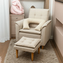 Ver imagem 3 de Almofada Amamentação Veludo Rosa Fibra Siliconada Zoe