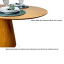 Ver imagem 2 de Mesa de Jantar Cone Retangular Arredondada 160x90cm Madeira Freijó Modelar Art Moveis