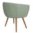 Ver mais imagens de Poltrona Decorativa Isis Pés Palito Castanho Bouclé Verde Claro - Nexta Casa