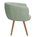 Ver imagem 7 de Poltrona Decorativa Isis Pés Palito Castanho Bouclé Verde Claro - Nexta Casa