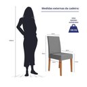 Ver imagem 7 de Kit 2 Cadeiras de Jantar Josi MDF Suede Cinza Pallazio