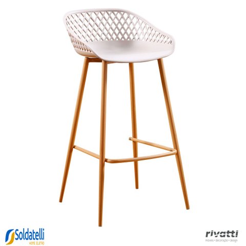 Kit 3 Banquetas Clarice Várias Cores - Rivatti