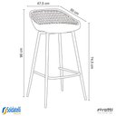 Ver imagem 2 de Kit 3 Banquetas Clarice Várias Cores - Rivatti