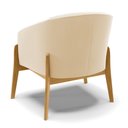 Ver imagem 5 de Poltrona Stella Suede Base Madeira Castanho - D’Rossi Rosa Bebê