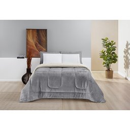Coberdrom Sherpa Manta Soft Everest Casal Queen Cinza - 2