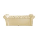 Ver imagem 2 de Kit Dubaí Cabeceira de Cama Box Casal e Recamier Baú Solteiro 90 Cm Suede Porcelana do Lar Móveis