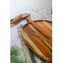 Ver imagem 2 de Tábua de Servir Folha com Caule Gg - Madeira de Teca 65x32x2cm