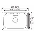 Ver imagem 5 de Cuba Inox Aco 304 Sob 122X+Torneira Miami+Lixeira 9L Guimmis