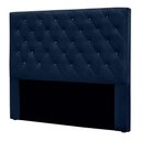 Ver imagem 4 de Cabeceira Casal 1,40m Toledo Suede - Pallazio Cor Azul Marinho