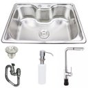 Ver imagem 1 de Cuba Inox Aco 304 Sobrepor 122X+Torneira Milao Guimmis