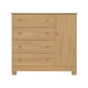 Ver imagem 3 de Cômoda Infantil 95cm 1 Porta e 4 Gavetas Allegra Multimóveis Mp4444 Madeirado Madeirado