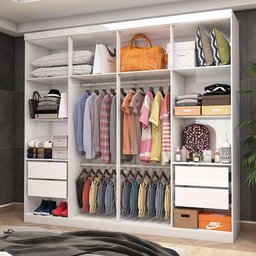 Closet Casal Rubi 4 Gavetas - 1