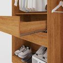 Ver imagem 6 de Guarda-roupa Coliseu sem Espelho 6 Portas 4 Gavetas Salleto Cinamomo/off White