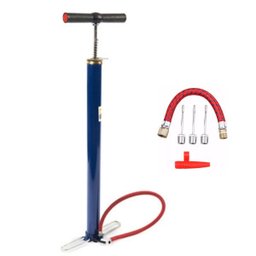 Bomba de Ar Encher Pneu Bicicleta Bola Alta Pressão Bicos - 1