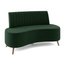 Ver imagem 6 de Sofá Living Decorativo 2 Lugares 1,35m Katara Verde Escuro Veludo G33 - Gran Belo